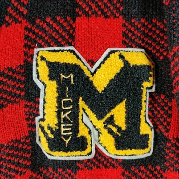 Disney Forever 21 Sweater Womens Small‎ Mickey Mouse Buffalo Plaid Cardigan - Picture 4 of 8